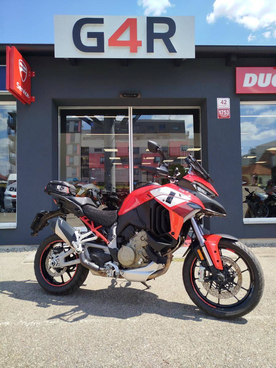 Ducati Multistrada V4 S, ČR, 2. MAJITEL, KRÁSNÁ, TOVÁRNÍ ZÁRUKA