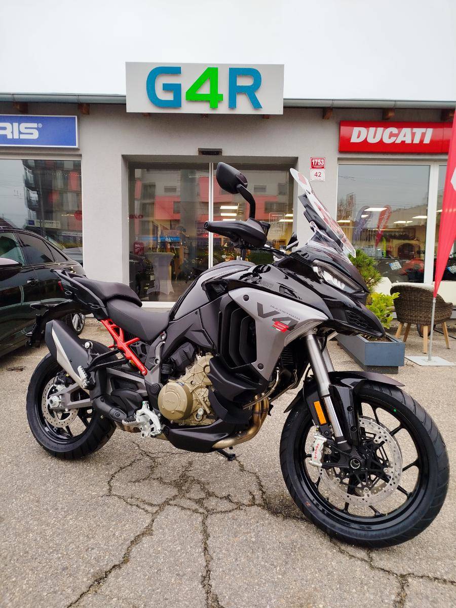 Ducati Multistrada V4 S, DRÁTĚNÁ KOLA, ČERNÁ/BÍLÁ